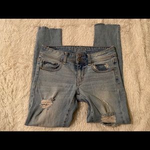 American Eagle skinny crop jeans